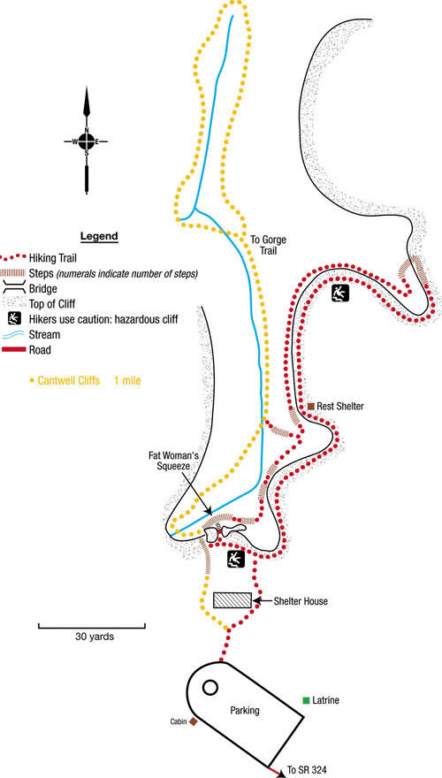 cantwell cliffs map